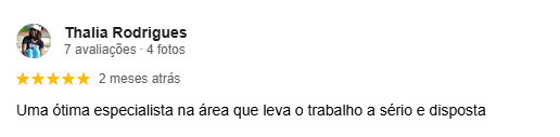 Thalia Depoimento Google